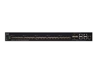 Cisco 550X Series SX550X-24F - Commutateur - C3 - Géré - 24 x 10 Gigabit SFP+ + 4 x combo 10 gigabits SFP+ - de bureau, Montable sur rack SX550X-24F-K9-EU