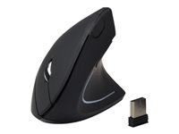 MCL Samar SS-618DW/N - Souris verticale - ergonomique - pour droitiers - optique - 6 boutons - sans fil - 2.4 GHz - récepteur sans fil USB - noir SS-618DW/N