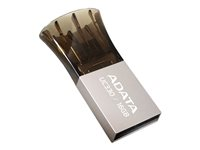 ADATA Choice UC330 - Clé USB - 16 Go - USB 2.0 / micro USB - noir, zinc argent AUC330-16G-RBK