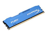 HyperX FURY - DDR3 - module - 8 Go - DIMM 240 broches - 1333 MHz / PC3-10600 - CL9 - 1.5 V - mémoire sans tampon - non ECC - bleu HX313C9F/8