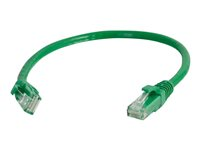 C2G Cat6 Booted Unshielded (UTP) Network Patch Cable - Cordon de raccordement - RJ-45 (M) pour RJ-45 (M) - 50 cm - UTP - CAT 6 - moulé, sans crochet, bloqué - vert 83425