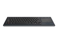 Logitech Illuminated Living-Room K830 - Clavier - sans fil - 2.4 GHz - français - Belgique 920-006088