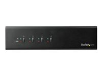 StarTech.com Commutateur écran clavier souris USB à double affichage DVI - Switch KVM pour écran PC à 4 ports avec hub USB 3.0 intégré - Commutateur écran-clavier-souris/audio/USB - 4 x KVM / audio / USB - Conformité TAA SV431DD2DU3A