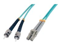 MCL - Câble réseau - LC multi-mode (M) pour ST multi-mode (M) - 5 m - fibre optique - 50 / 125 microns - OM3 - sans halogène FJOM3/STLC-5M
