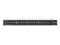 Cisco 220 Series SG220-50 - Commutateur - Géré - 48 x 10/100/1000 + 2 x SFP Gigabit combiné - de bureau, Montable sur rack SG220-50-K9-EU