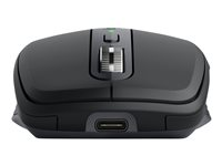 Logitech MX Anywhere 3 - Souris - laser - 6 boutons - sans fil - Bluetooth, 2.4 GHz - récepteur sans fil USB - graphite 910-005988