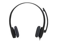 Logitech Stereo H151 - Micro-casque - sur-oreille - filaire 981-000589