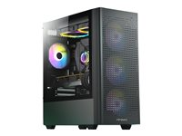 Antec NX Series NX500M - Mid tower - ATX - panneau latéral fenêtré (verre trempé) - pas d'alimentation - USB/Audio 0-761345-81056-2