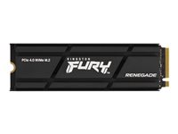 Kingston FURY Renegade - SSD - 500 Go - interne - M.2 2280 - PCIe 4.0 x4 (NVMe) - dissipateur de chaleur intégré SFYRSK/500G