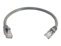 C2G Cat5e Booted Unshielded (UTP) Network Patch Cable - Cordon de raccordement - RJ-45 (M) pour RJ-45 (M) - 50 cm - UTP - CAT 5e - moulé, sans crochet, bloqué - gris 83140