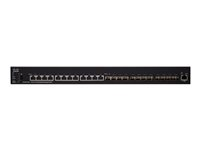 Cisco 550X Series SX550X-24FT - Commutateur - C3 - Géré - 12 x 10GBase-T + 12 x 10 Gigabit SFP+ - de bureau, Montable sur rack SX550X-24FT-K9-EU