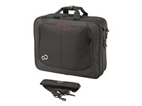 Fujitsu Prestige Case 16 - Sacoche pour ordinateur portable - 16" - noir/rouge - pour CELSIUS Mobile H760; LIFEBOOK A555, A556, E554, E556, E754, E756, U745, U7510 S26391-F1194-L61