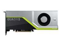 NVIDIA Quadro RTX 6000 - Carte graphique - Quadro RTX 6000 - 24 Go GDDR6 - PCIe 3.0 x16 - 4 x DisplayPort, USB-C - pour Workstation Z2 G4 (MT, 650 Watt), Z2 G5 (tower), Z4 G4, Z6 G4, Z8 G4; ZCentral 4R Workstation (1350 Watt) 5JH80AA